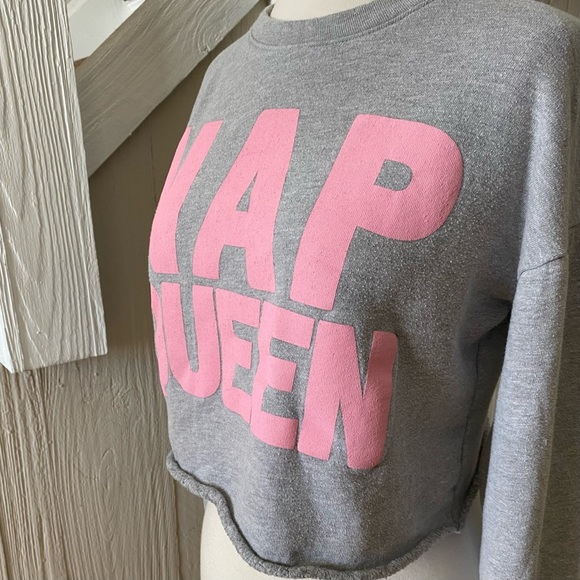 Forever 21 Nap Queen Cropped Sweatshirt Size Small - Picture 4 of 14